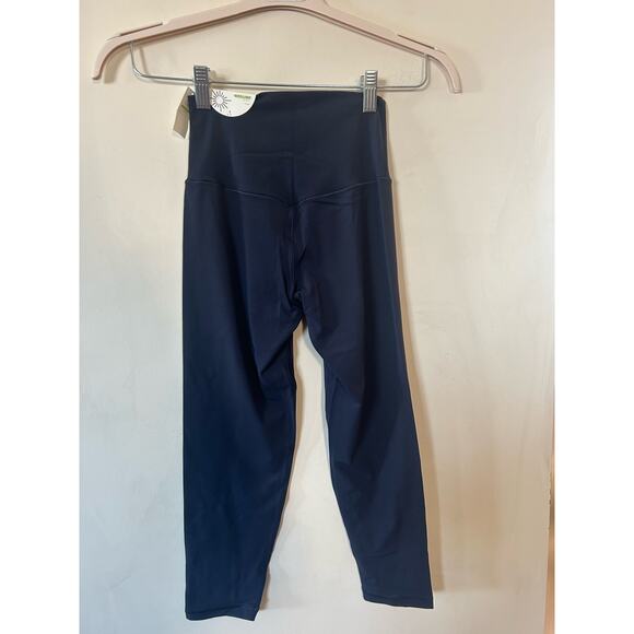 Aerie American Eagle Offline Real Me 3/4 Crop Leggings Blue Sz S NWT Retail $40 - Picture 2 of 8